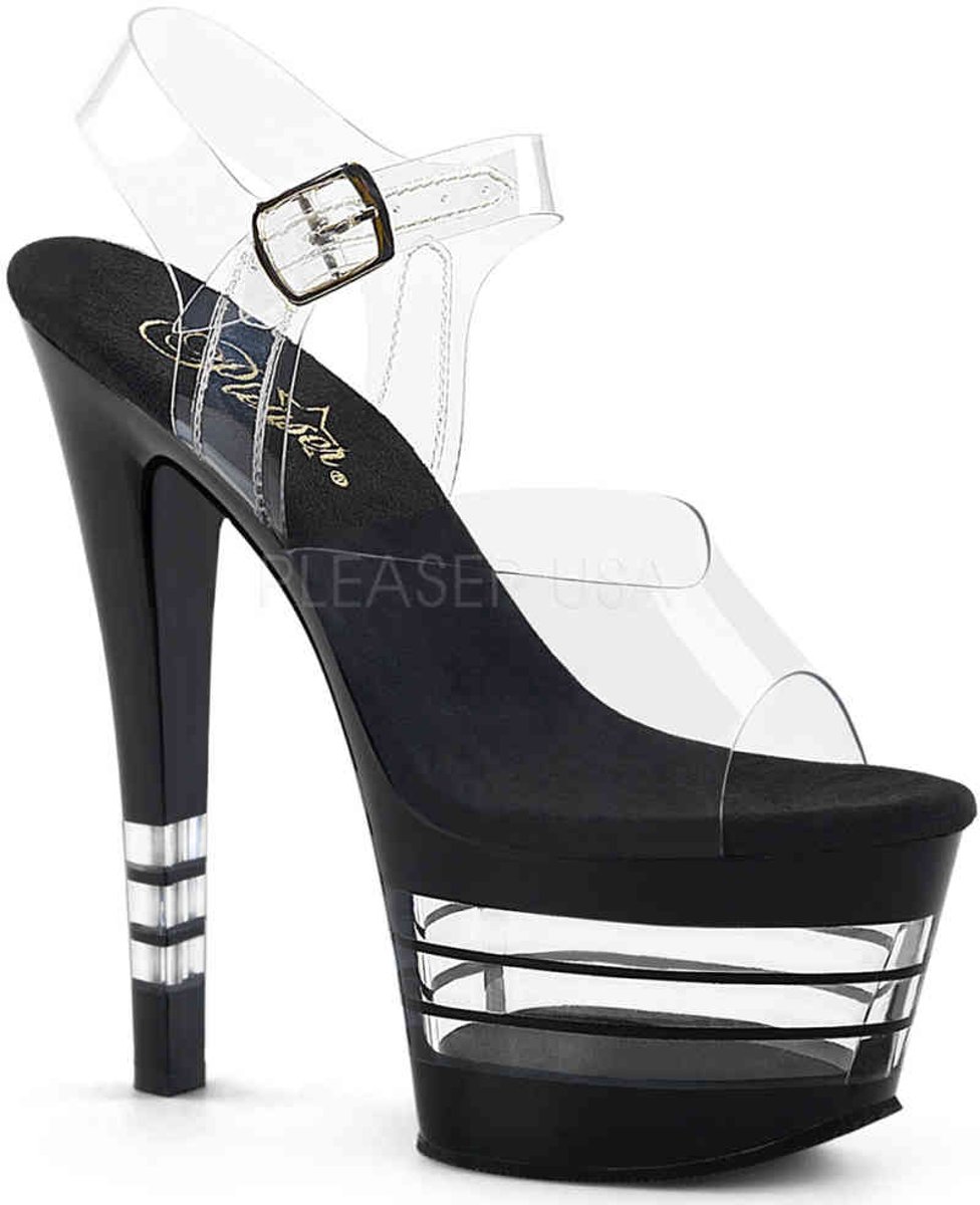 EU 36 = US 6 | SKY-308LN | 7 Heel, 2 3/4 Lined PF Ankle Strap Sandal